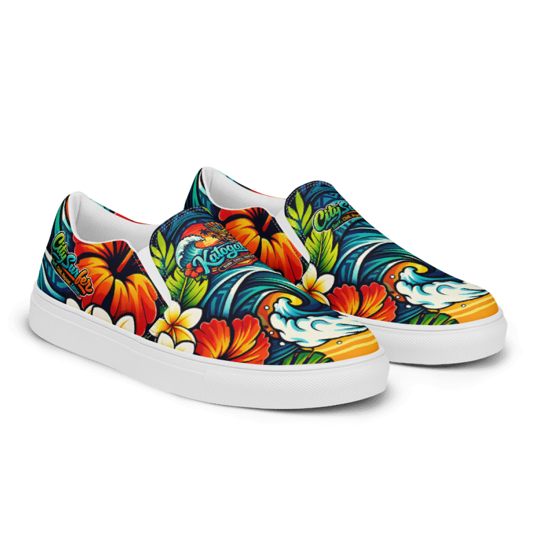Katogato City Surfer – Surf. Chill. Repeat. Edition I Herren-Slip-On