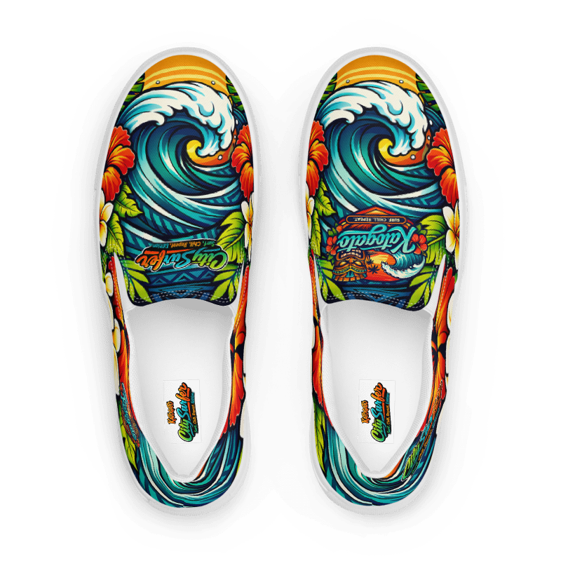 Katogato City Surfer – Surf. Chill. Repeat. Edition I Herren-Slip-On