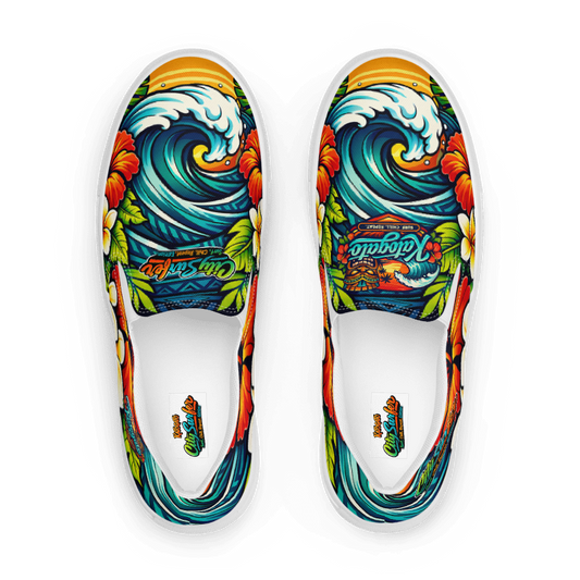 Katogato City Surfer – Surf. Chill. Repeat. Edition I Herren-Slip-On