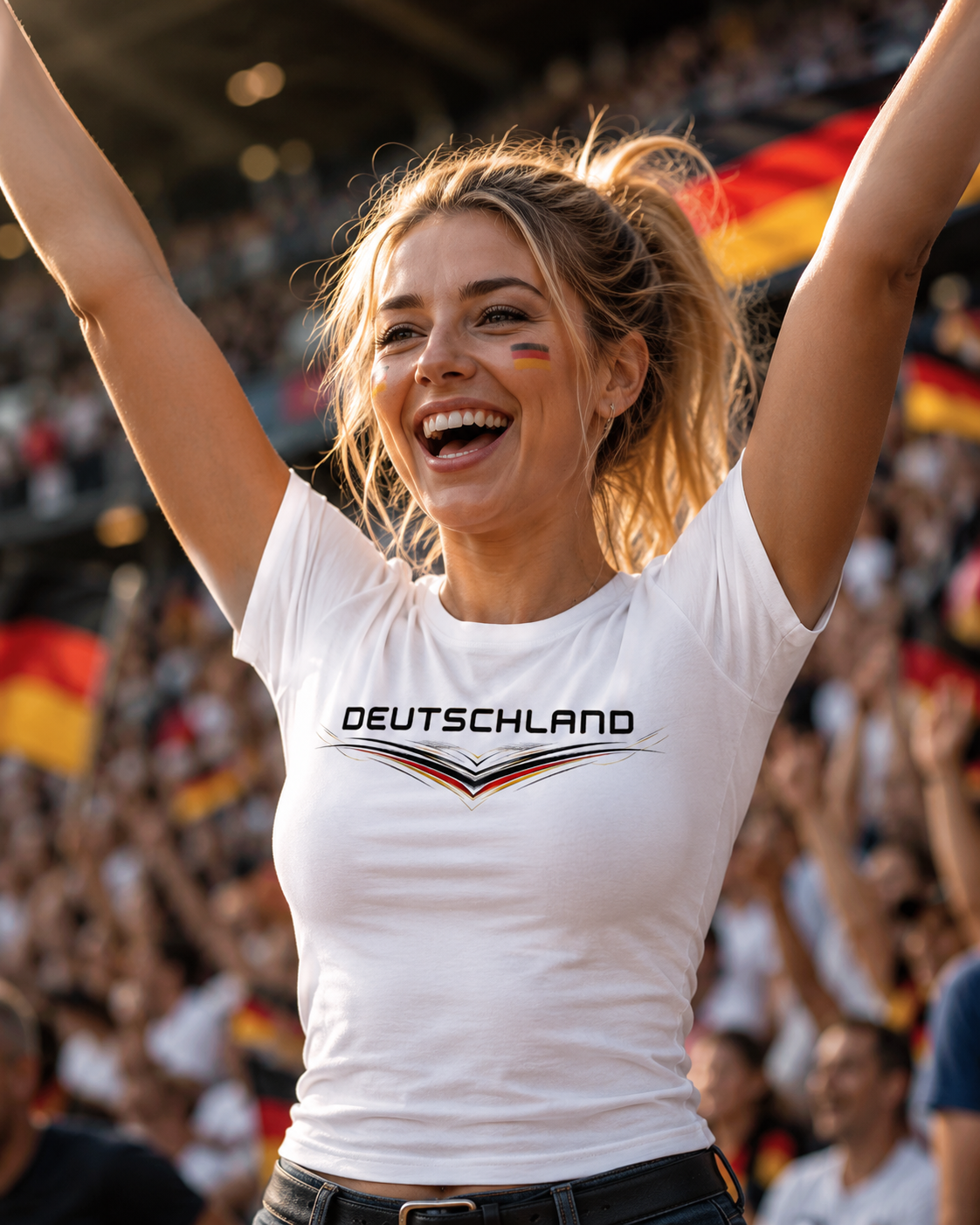 Damen Deutschland Fanshirt Vorne