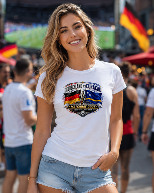 Damen-Fanshirt DeutschlandvsCuracaoMatchday2026