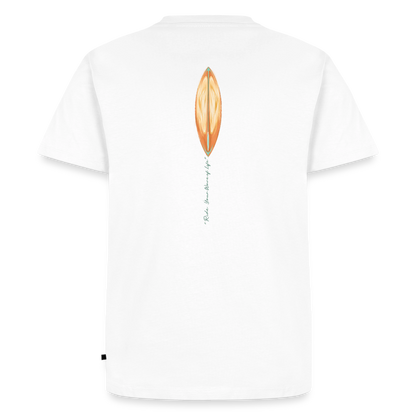 KATOGATO Herren Premium T-Shirt „Riviera Glide“ - Weiß