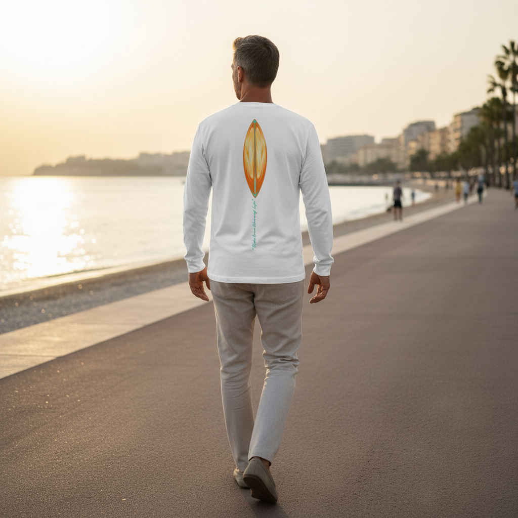 Katogato „Reef Bloom Heart“ Herren-Langarmshirt