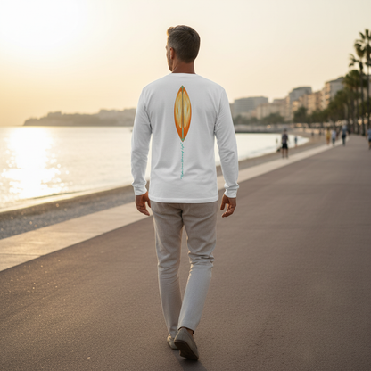 Katogato „Reef Bloom Heart“ Herren-Langarmshirt