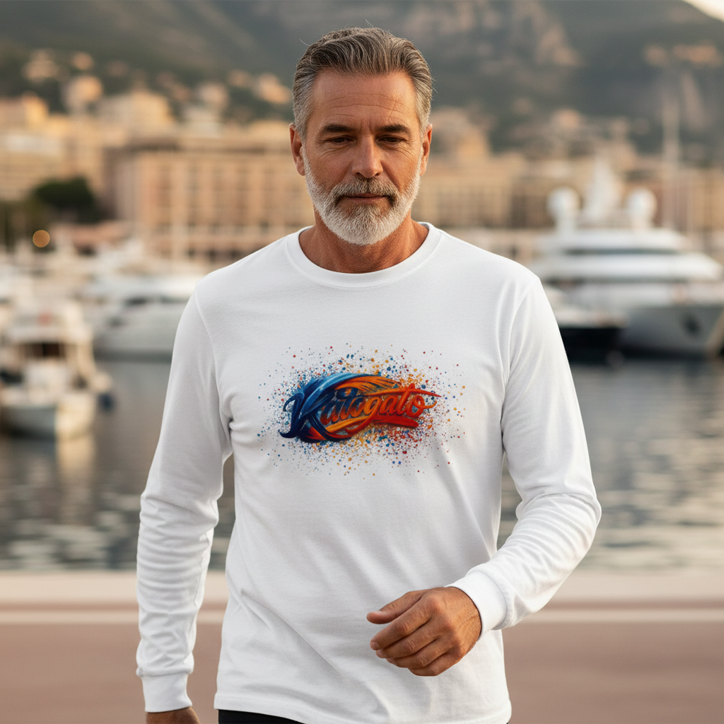 KATOGATO „Splash Paint“ Herren-Langarmshirt