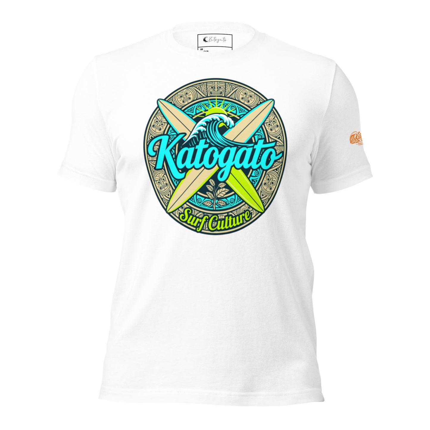 Katogato “Surf-Culture“ Baumwoll-T-Shirt-vorne
