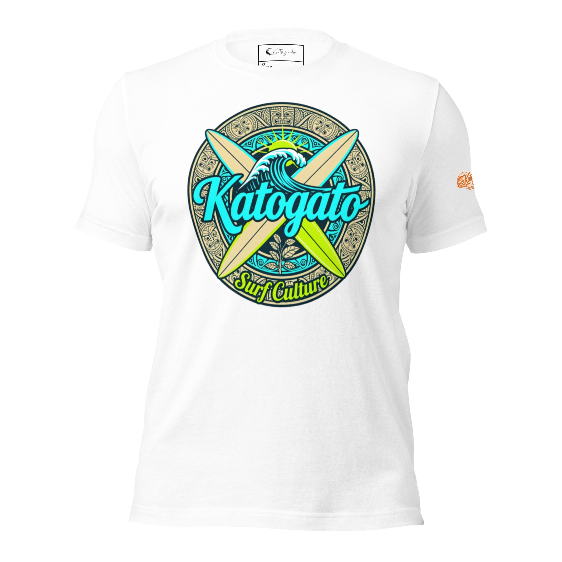 Katogato “Surf-Culture“ Baumwoll-T-Shirt-vorne