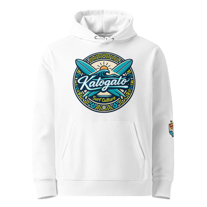 Katogato-Surf-Culture-Damen-eco-hoodie-white-front