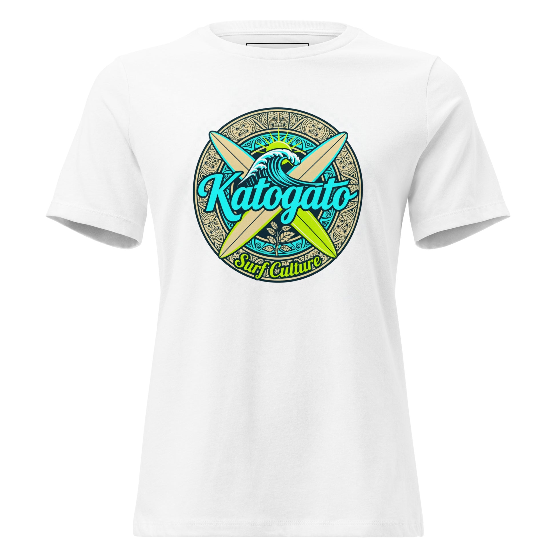 Katogato-Surf-Culture-Lockeres-Damen-T-Shirt-front