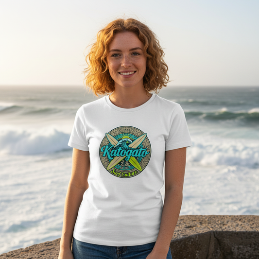 Katogato-Surf-Culture-Lockeres-Damen-T-Shirt-front
