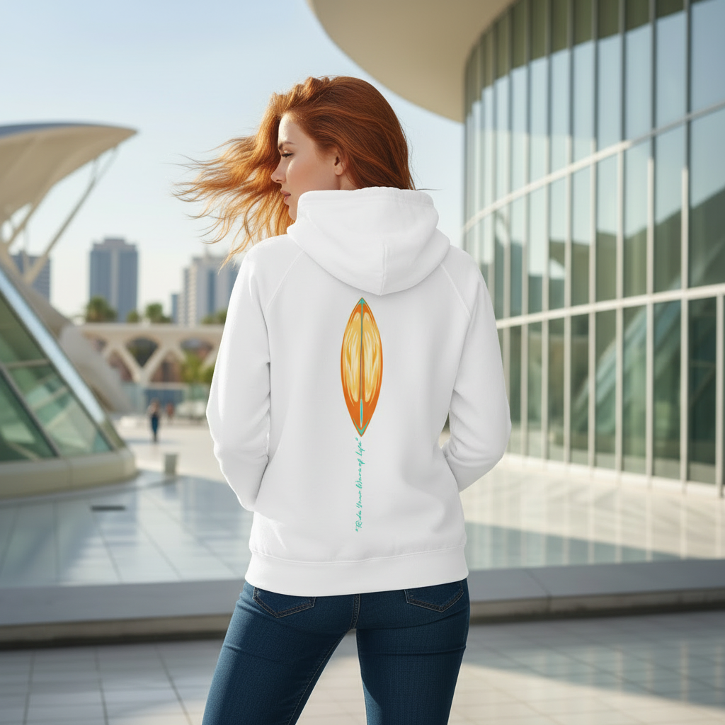 Katogato-Surf-Diner-Damen-Bio-Kapuzenpullover-rear