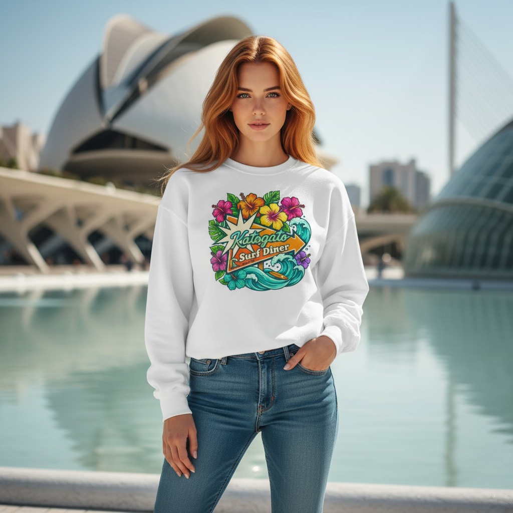Katogato-Surf-Diner-Damen-Pullover-white-front-close