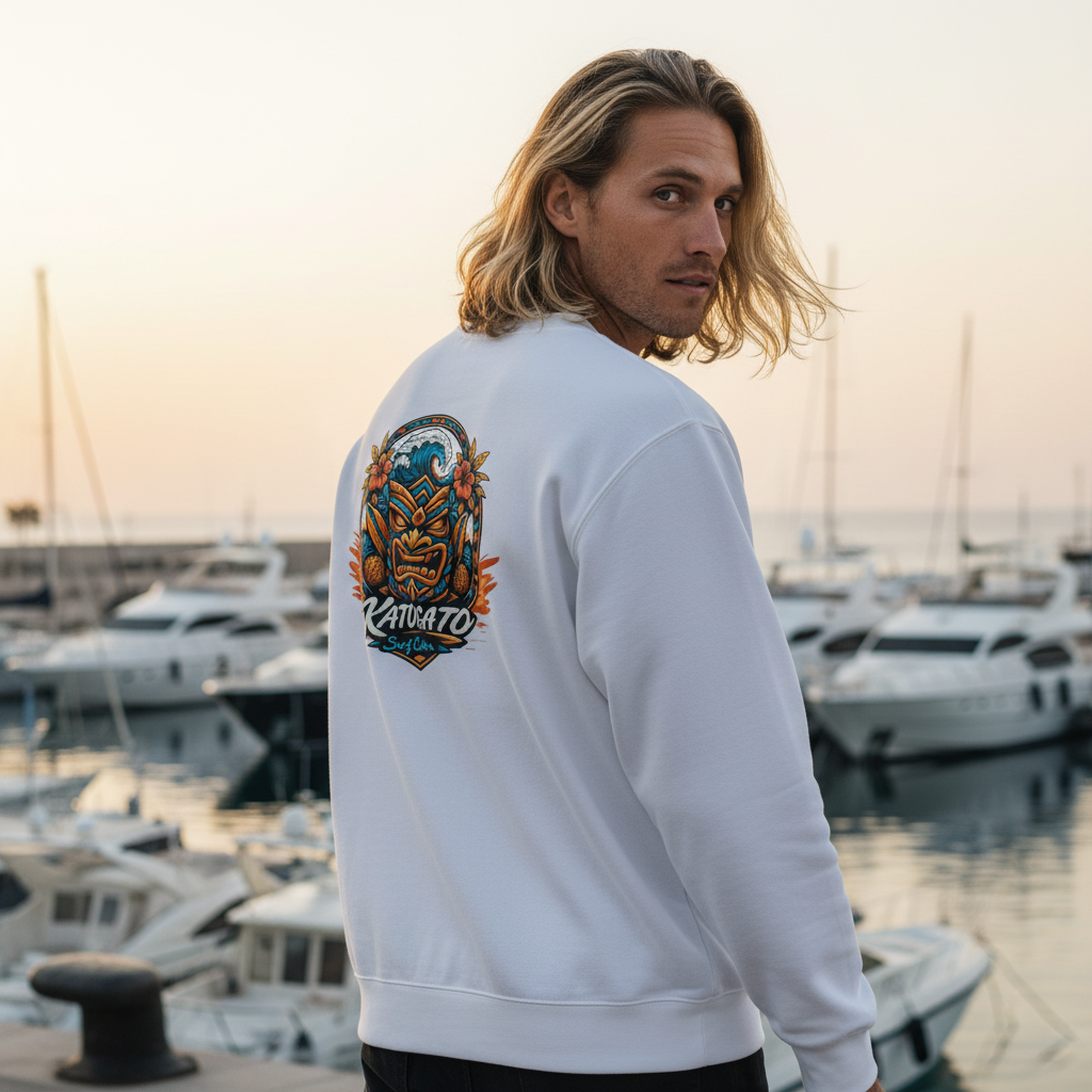 KATOGATO Oversized Fleece Sweatshirt – Heavy Surf Comfort Edition