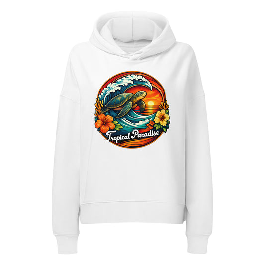 Katogato “Tropical Paradise“ 🌺 Bio-Hoodie für Damen