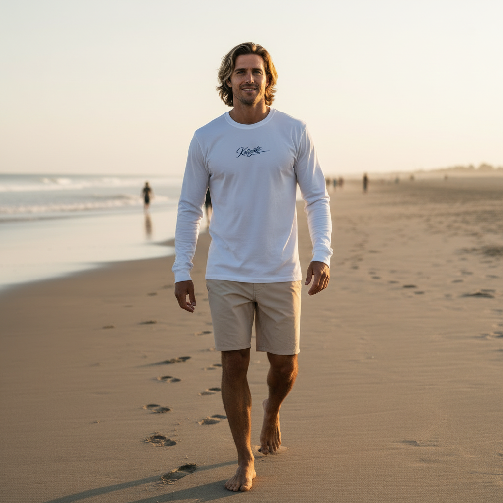 Katogato Longsleeve mit Katogato Surf Typo Logo für Herren