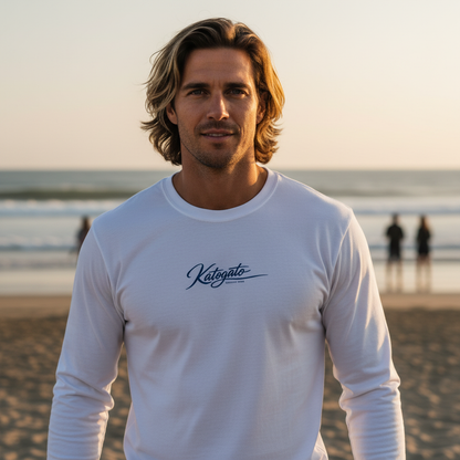 Katogato Longsleeve mit Katogato Surf Typo Logo für Herren