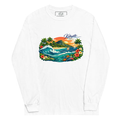 Katogato Longsleeve mit Polynesia Surf Design für Herren