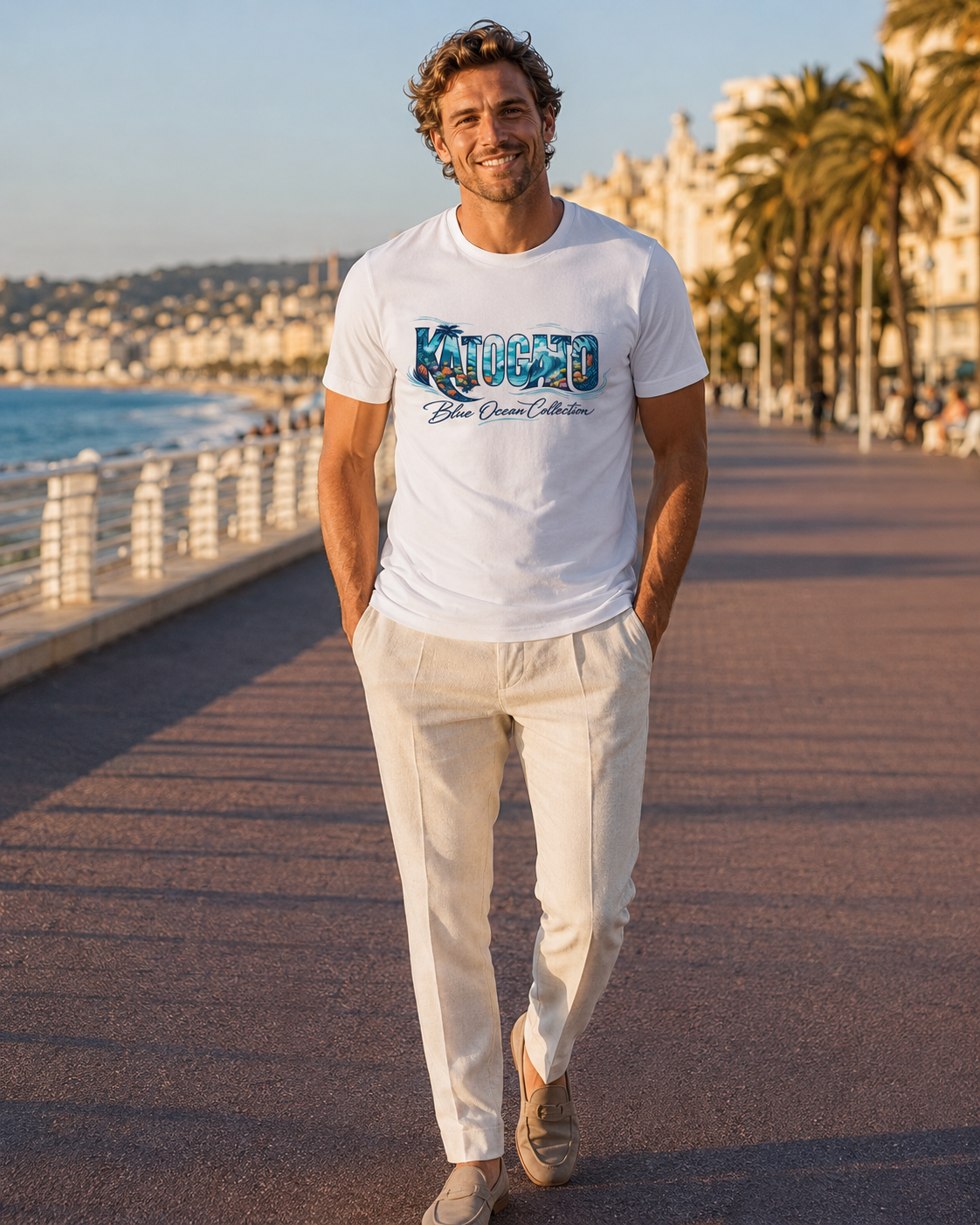 Katogato Ocean Collection - “Giant Phantom Jelly“  Herren Bio T-Shirt  Front
