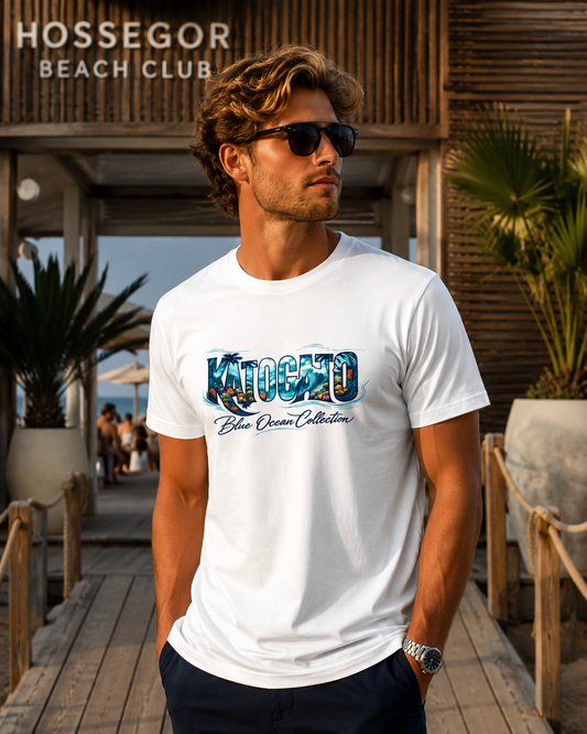 Katogato Ocean Collection - “Manta Ray“  Herren Bio T-Shirt