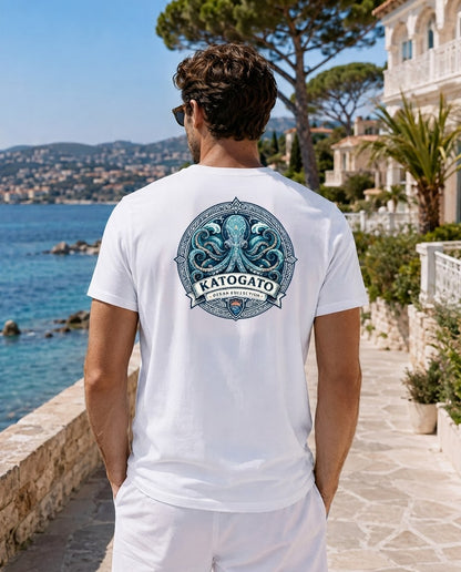 Katogato Ocean Collection - “Octopus“  Herren Bio T-Shirt Back