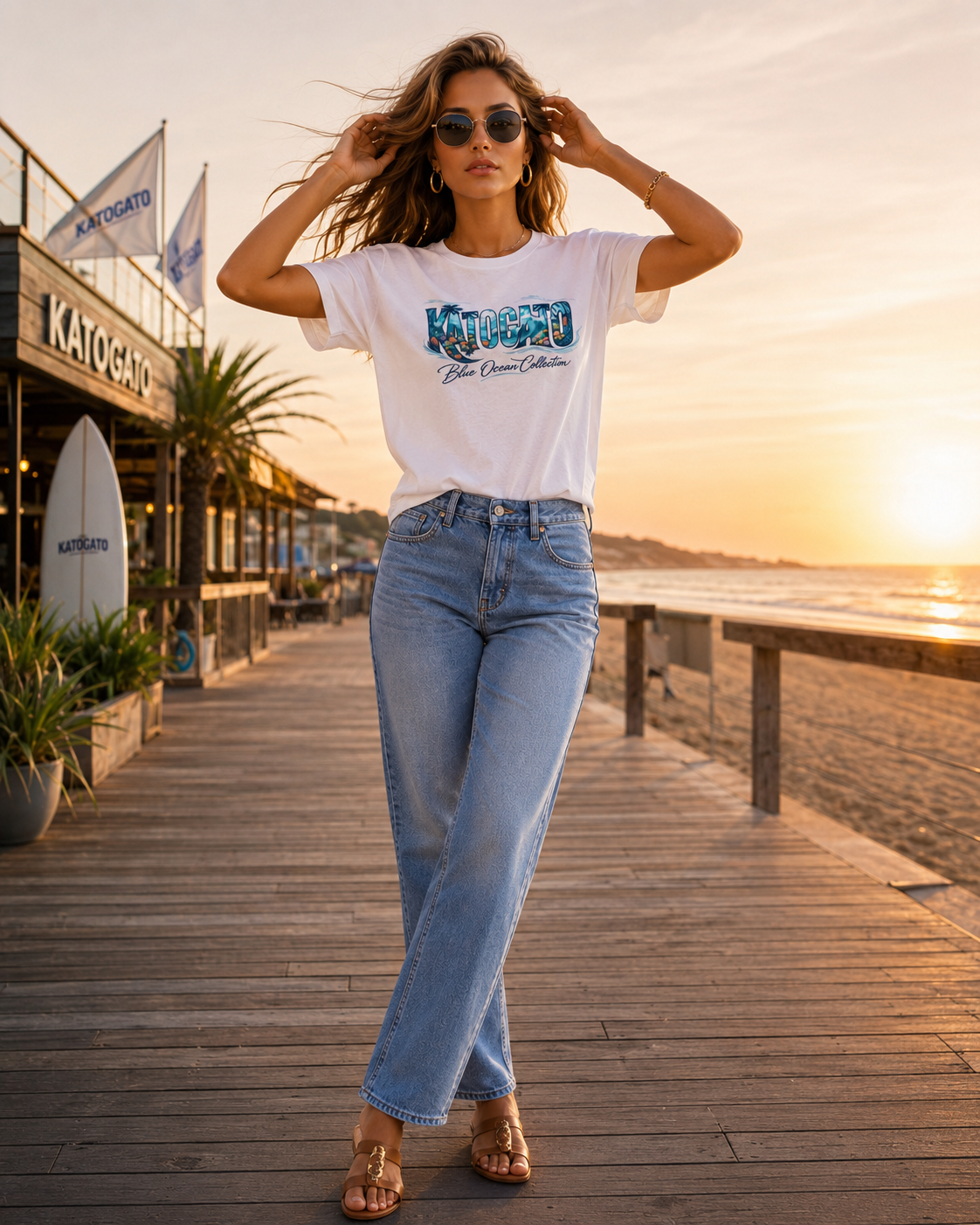 Katogato Ocean Collection - Angelfish Damen T-Shirt