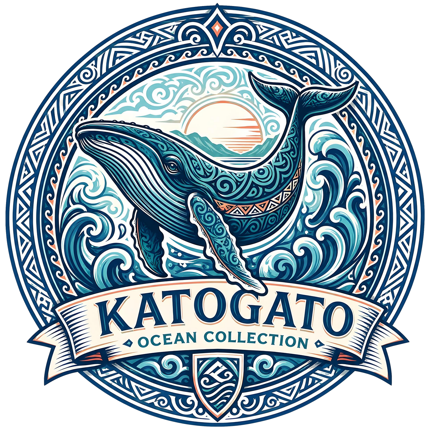 Katogato Ocean Collection - “Whale“  Herren Bio T-Shirt Motiv