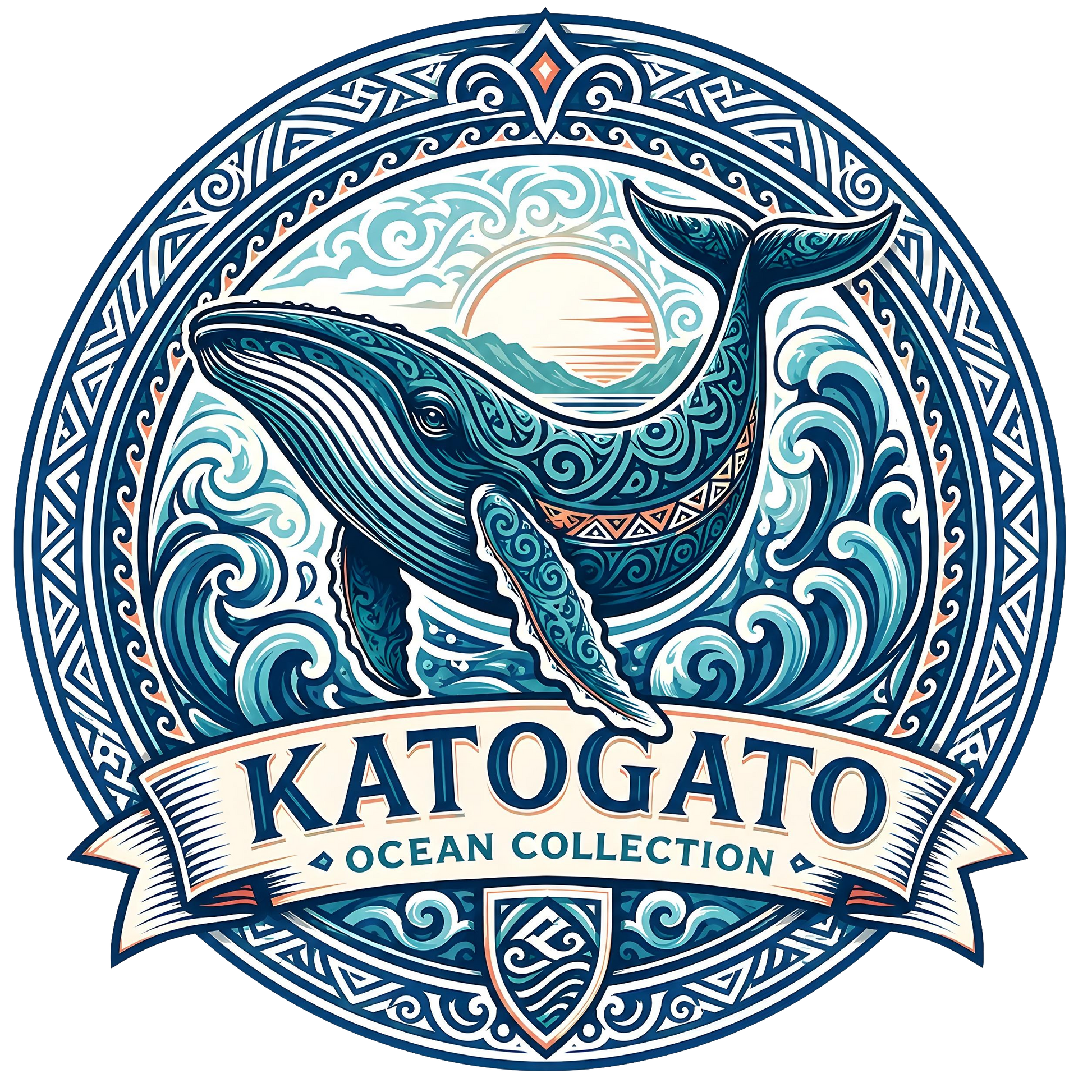 Katogato Ocean Collection - “Whale“  Herren Bio T-Shirt Motiv