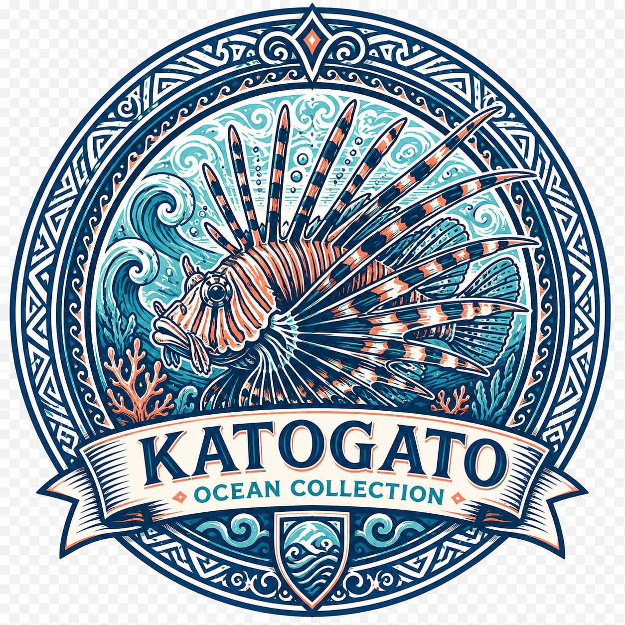 Katogato Ocean Collection - “Lionfish“ Damen-T-Shirt Motiv