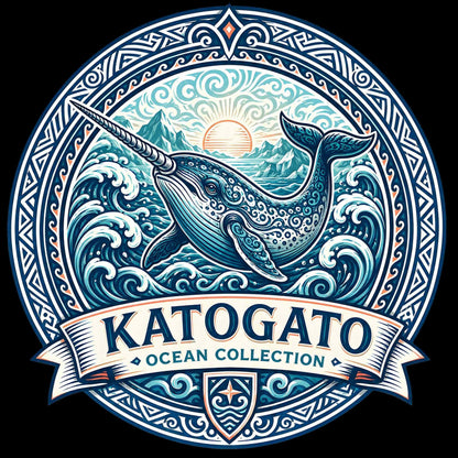 Katogato Ocean Collection - “Narwhal“ Damen-T-Shirt Motiv