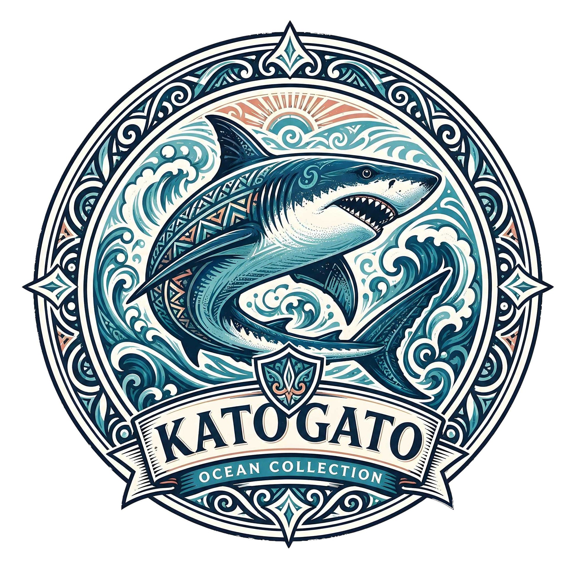 Katogato Ocean Collection - “Shark“ Damen-T-Shirt Motiv