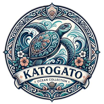 Katogato Ocean Collection - “Turtle“  Herren Bio T-Shirt Back Motiv