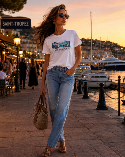 Katogato Blue Ocean Collection “Blue Whale“ Damen T-Shirt Front