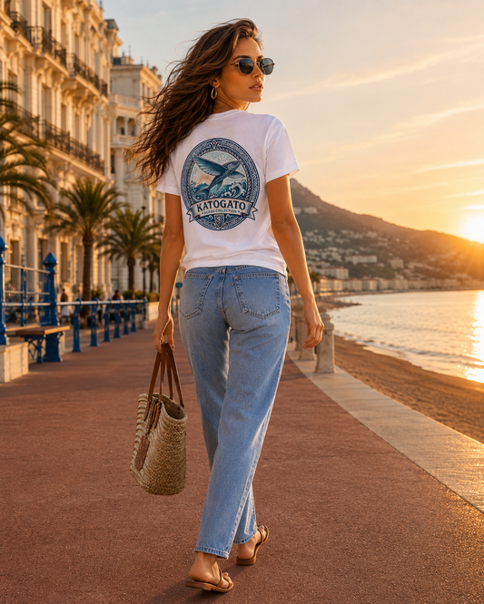 Katogato Ocean Collection - “Flying Fish“ Damen T-Shirt