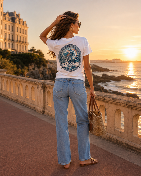 Katogato Ocean Collection-Nautilus woman T-Shirt rear