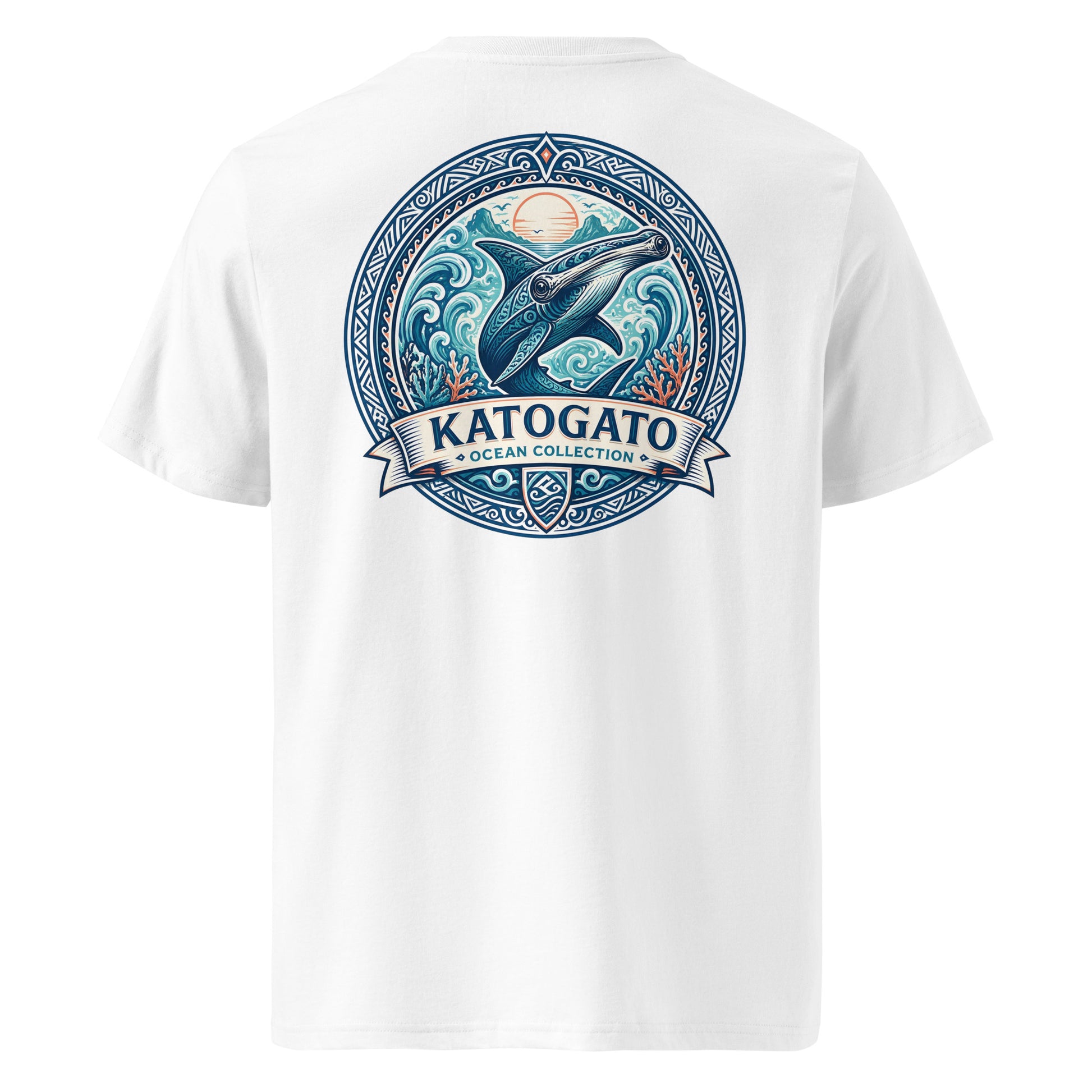 Katogato Ocean Collection - “Galapagos Whale“  Herren Bio T-Shirt Back