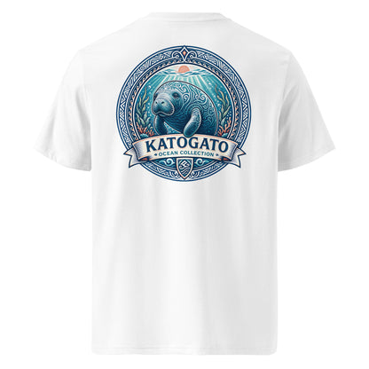 Katogato Ocean Collection - “Manatee“  Herren Bio T-Shirt Back 