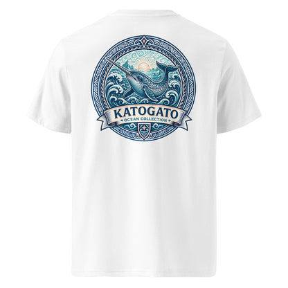 Katogato Ocean Collection - “Narwhale“  Herren Bio T-Shirt  Back