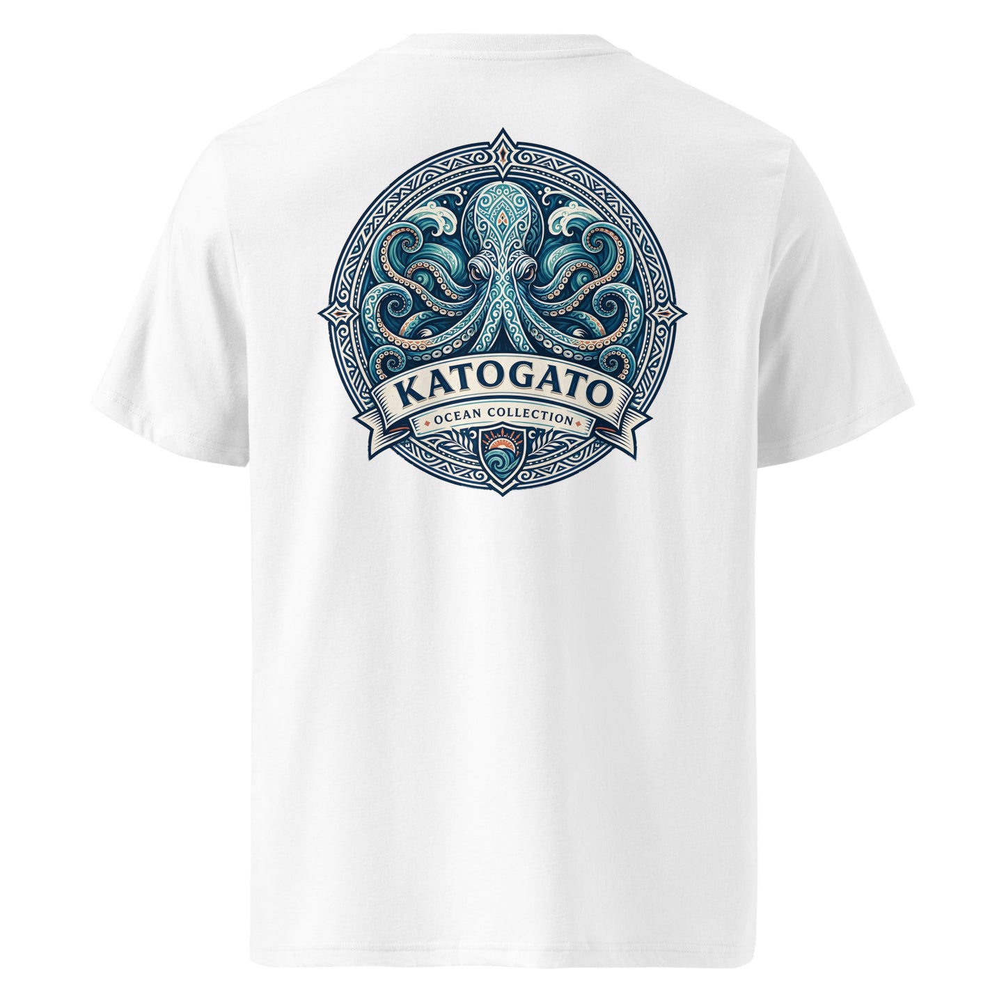 Katogato Ocean Collection - “Octopus“  Herren Bio T-Shirt Back 
