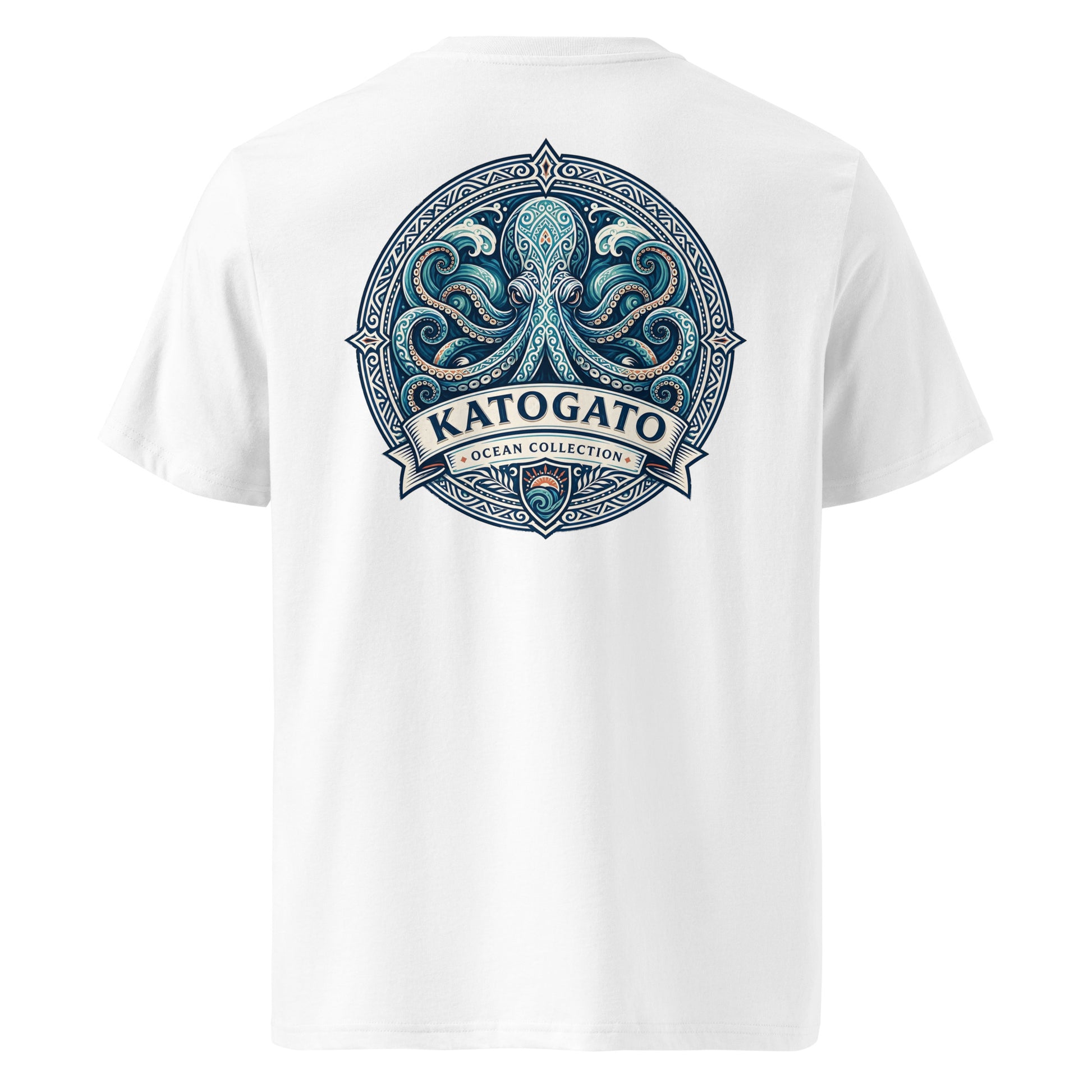 Katogato Ocean Collection - “Octopus“  Herren Bio T-Shirt Back 
