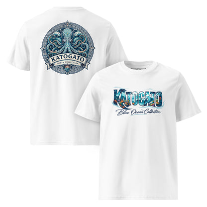 Katogato Ocean Collection - “Octopus“  Herren Bio T-Shirt Back and Front