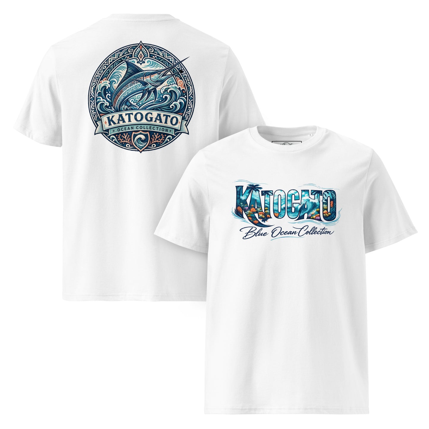 Katogato Ocean Collection - “Shark“  Herren Bio T-Shirt