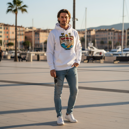 Katogato " Born in Waves" BIO Herren-Kapuzenpullover