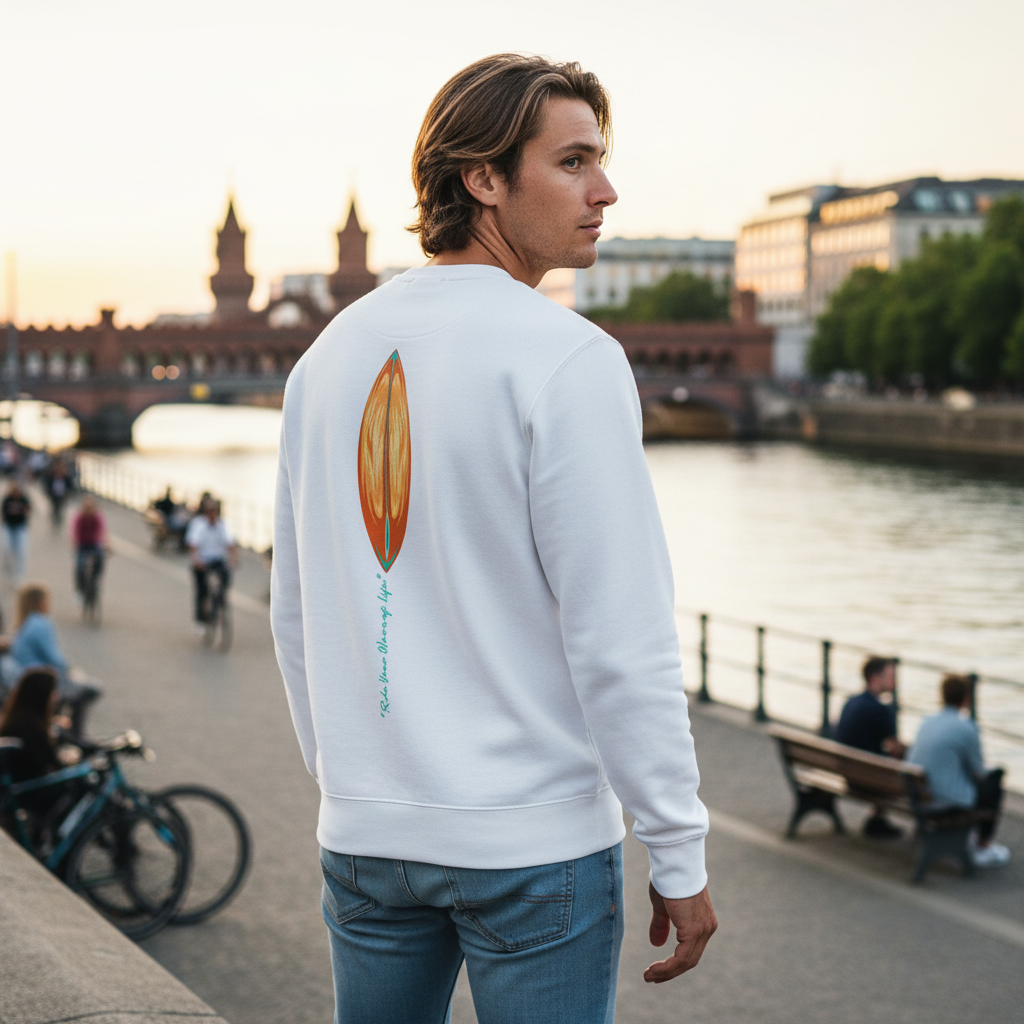 Katogato "Born in Waves" Herren Bio-Pullover-Back