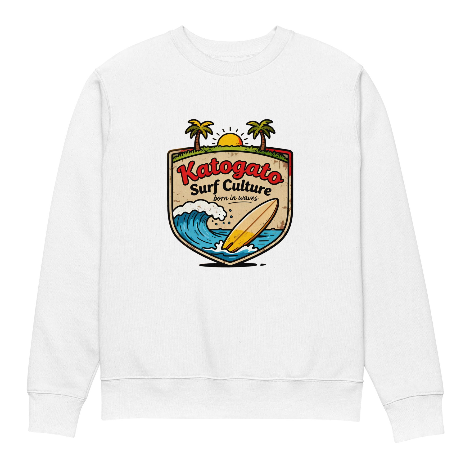 Katogato "Born in Waves" Herren Bio-Pullover-Front
