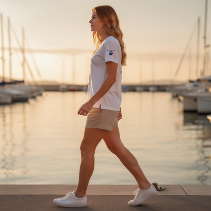 Katogato Damen Bio-T-Shirt – Kaimana Wave White Edition