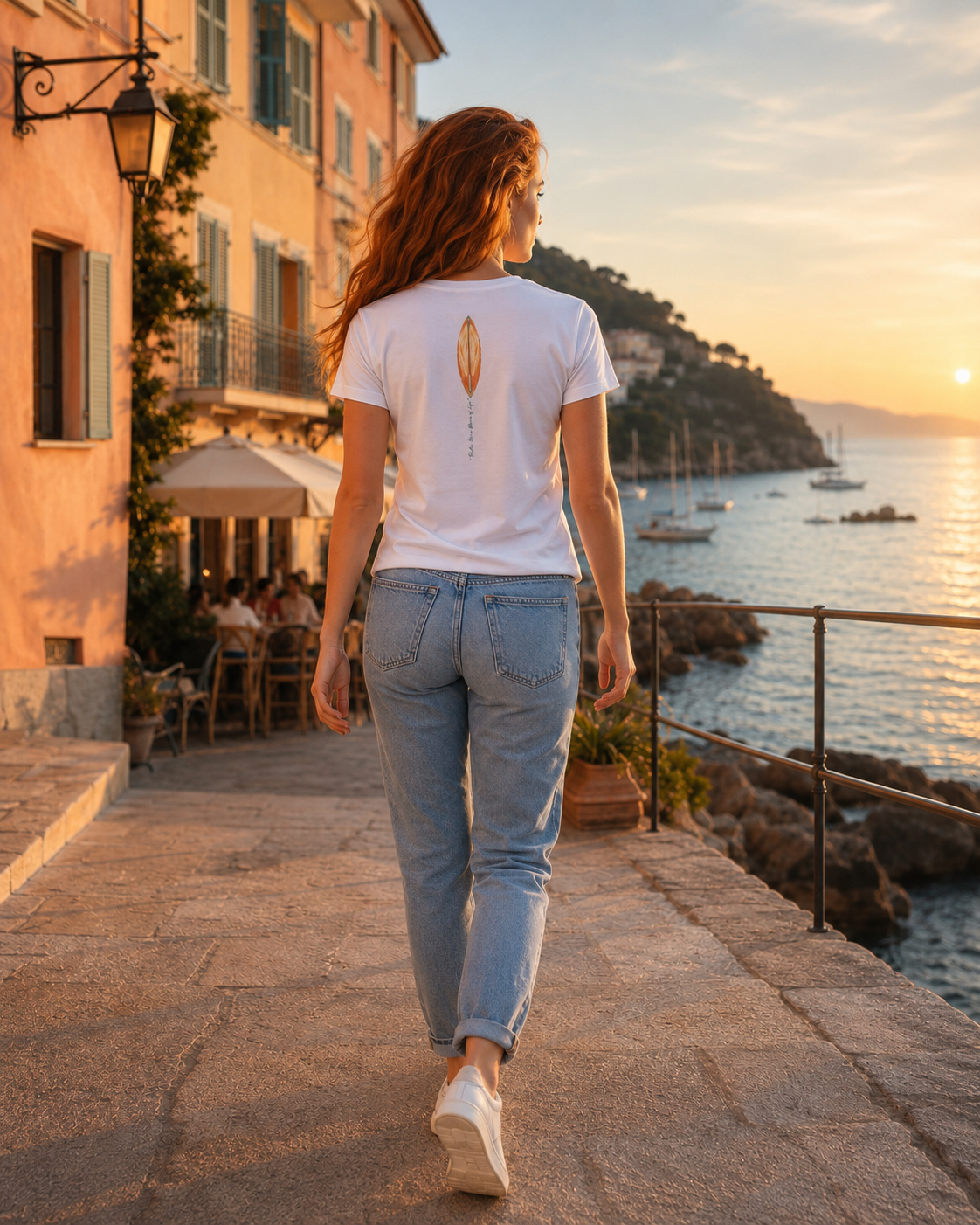 Katogato Damen Shirt „Riviera Soul Club“ mit Vintage Aufdruck