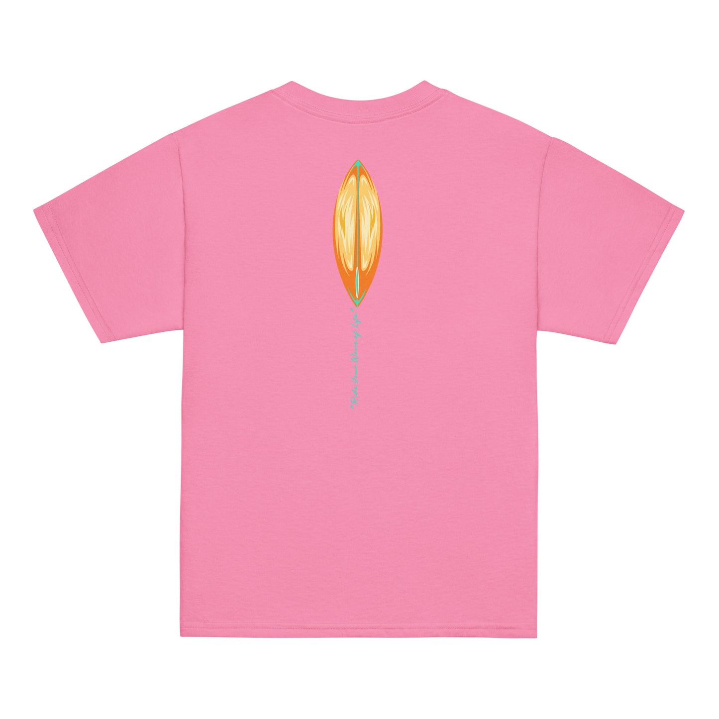 Katogato "No Flat Days"  T-Shirt für Jugendliche-Rosa Hinten