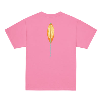 Katogato "No Flat Days"  T-Shirt für Jugendliche-Rosa Hinten
