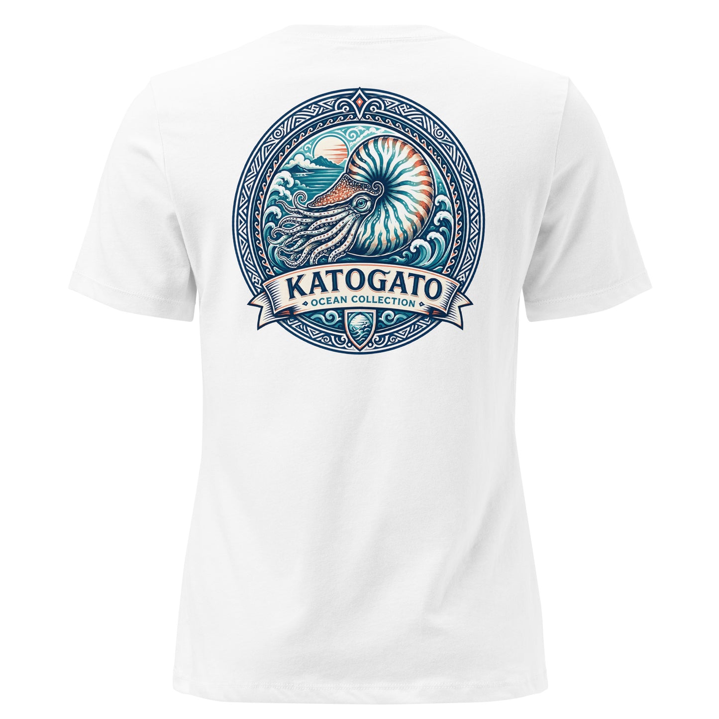 Katogato Ocean Collection-Nautilus woman T-Shirt rear