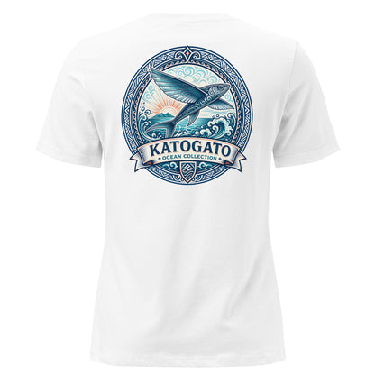 Katogato Ocean Collection - “Flying Fish“ Damen T-Shirt Back View